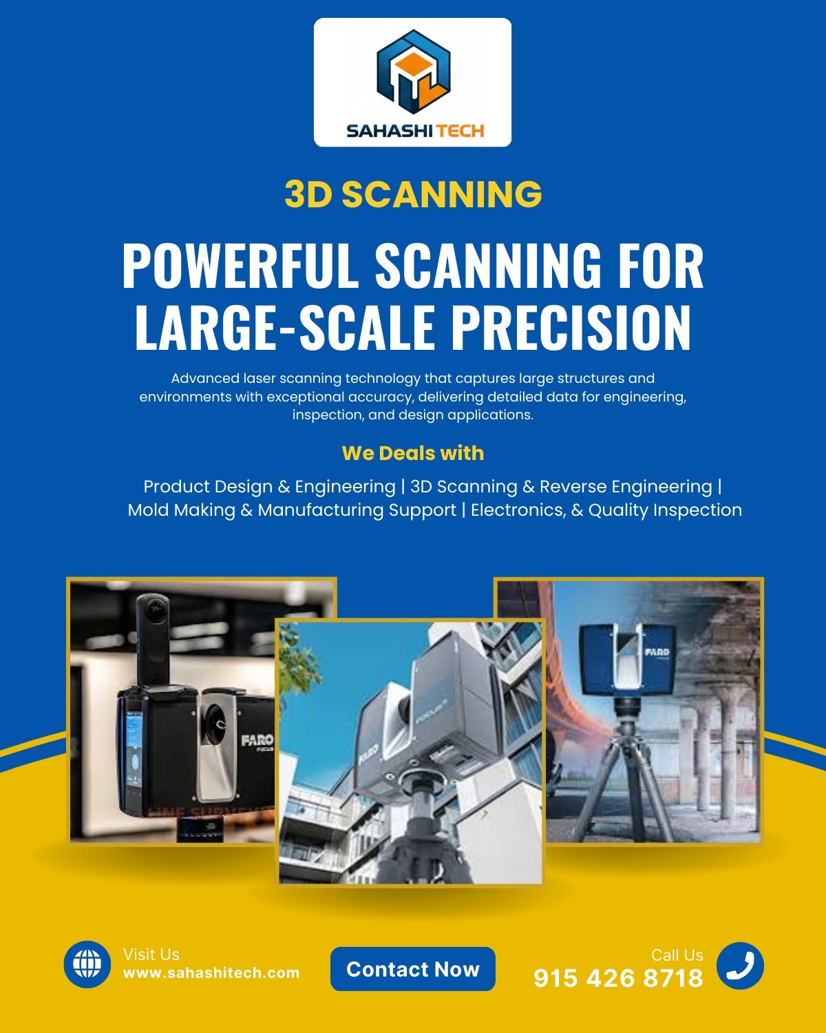 On Site 3D Scanning Services in Hyderabad for Industrial Accuracy